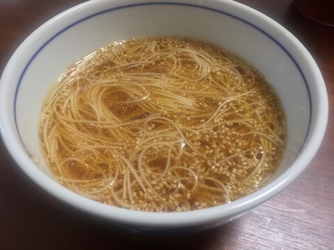 晩酌の〆に☆酸辣湯風素麺